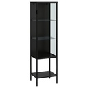 IKEA Rudsta Glass-Door Cabinet Anthracite 42X37X155 cm