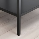 IKEA Rudsta Glass-Door Cabinet Anthracite 42X37X155 cm