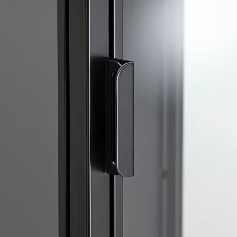 IKEA Rudsta Glass-Door Cabinet Anthracite 42X37X155 cm