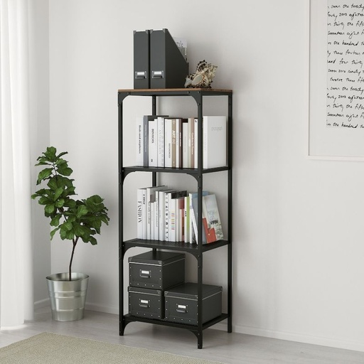 IKEA FJALLBO Shelving Unit, Black 51X136 cm