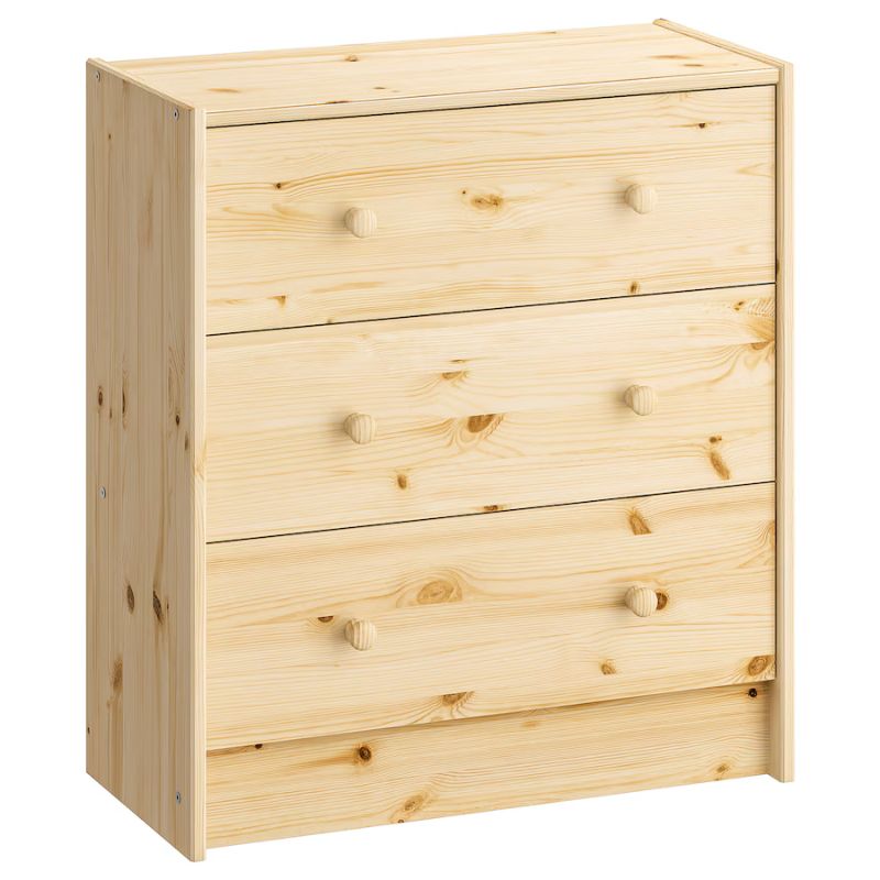 IKEA Rast Chest of 3 Drawers, Pine