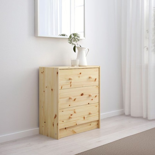 IKEA Rast Chest of 3 Drawers, Pine