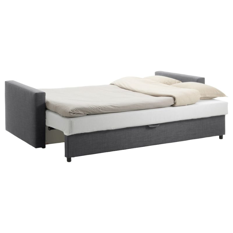 IKEA FRIHETEN Three-Seat Sofa-Bed, Skiftebo Dark Grey