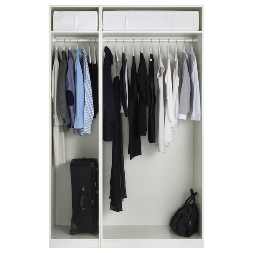 IKEA PAX Wardrobe, White-FORSAND White150X60X236 cm