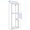 IKEA PAX Wardrobe Frame, White100X35X201 cm