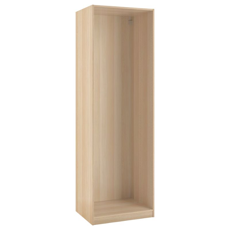 IKEA PAX Wardrobe Frame, White Stained Oak Effect, 75X58X236 cm