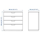 IKEA Galant Drawer Unit, White 80X80 cm