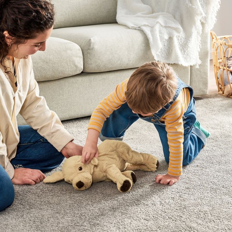 IKEA Gosig Golden Soft Toy, Yellow Dog, Golden Retriever