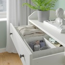 IKEA HAUGA Chest of 6 Drawers White 138X84 cm