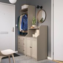 IKEA HAUGA Storage Combination Beige 139X46X199 cm