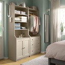 IKEA HAUGA Storage Combination Beige 139X46X199 cm