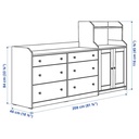 IKEA HAUGA Storage Combination White 208X116 cm