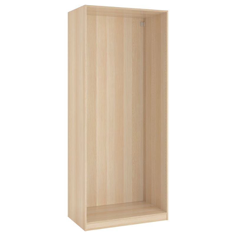 IKEA PAX Wardrobe Frame, White Stained Oak Effect, 100X58X236 cm