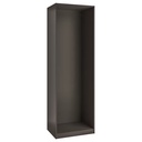 IKEA PAX Wardrobe Frame, Dark Grey, 75x58x236 cm