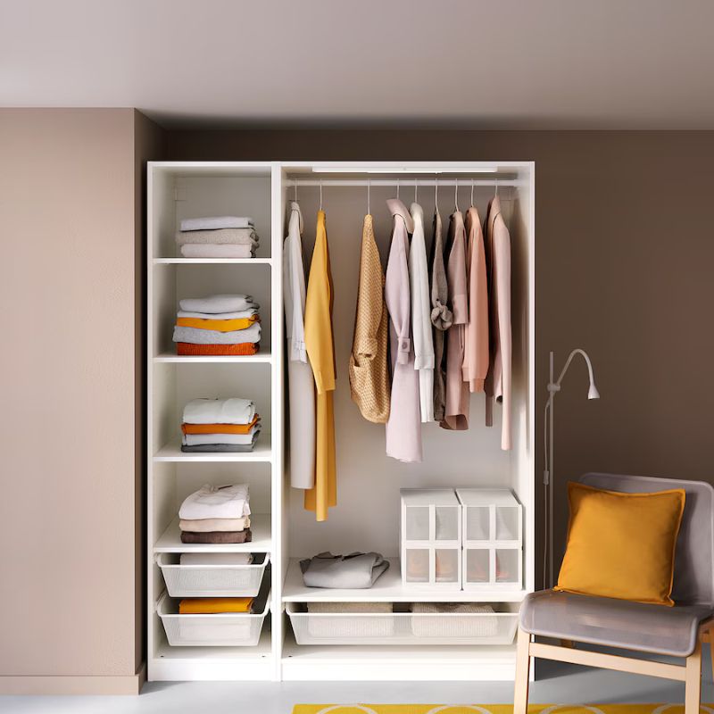 IKEA PAX Wardrobe Combination, White 150X58X201 cm, 113 Kg