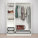 IKEA PAX Wardrobe Combination, White 150X58X201 cm, 113 Kg