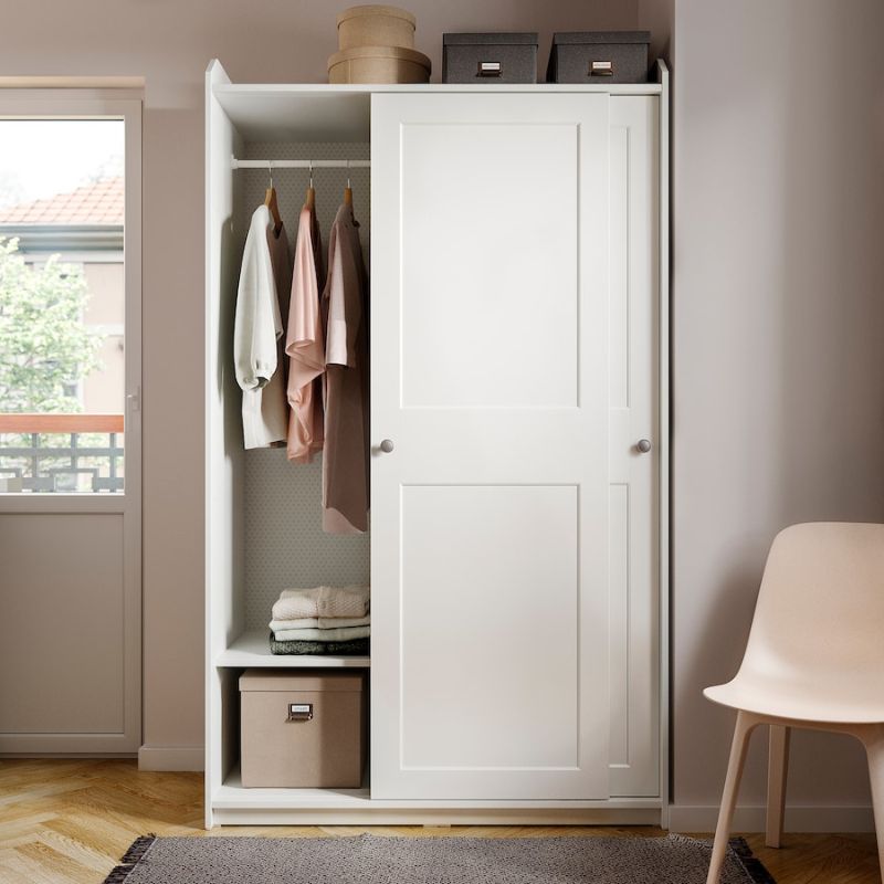 IKEA HAUGA Wardrobe Combination White 258X55X199 cm