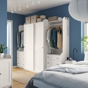 IKEA HAUGA Wardrobe Combination White 258X55X199 cm