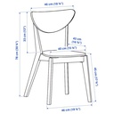 IKEA NORDMYRA Chair, White, Birch