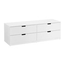 IKEA NORDLI Chest of 4 Drawers White 160X54 cm