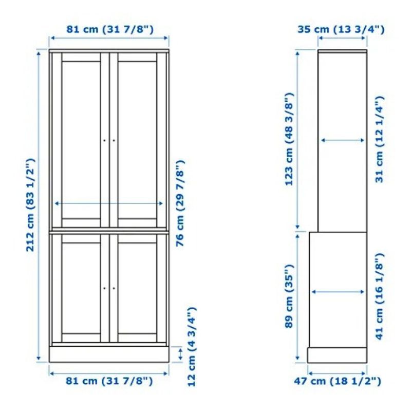 IKEA HAVSTA Storage Combination with Doors, White