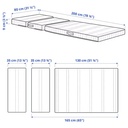 IKEA NATTSMYG Foam Mattress for Extendable Bed 80X200 cm