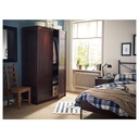 IKEA MUSKEN Wardrobe with 2 Doors+3 Drawers, Brown