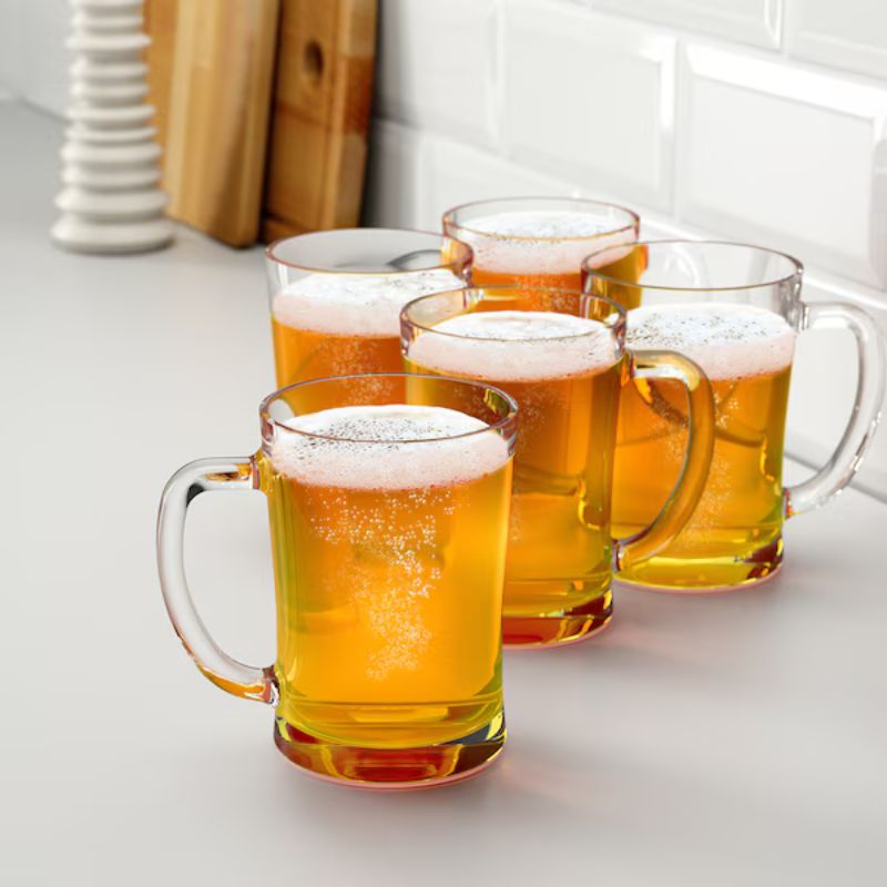 IKEA MJOD Beer Tankard, Clear Glass, 60 Cl