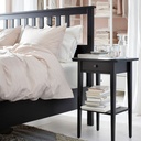 IKEA HEMNES Bedside Table, Black-Brown