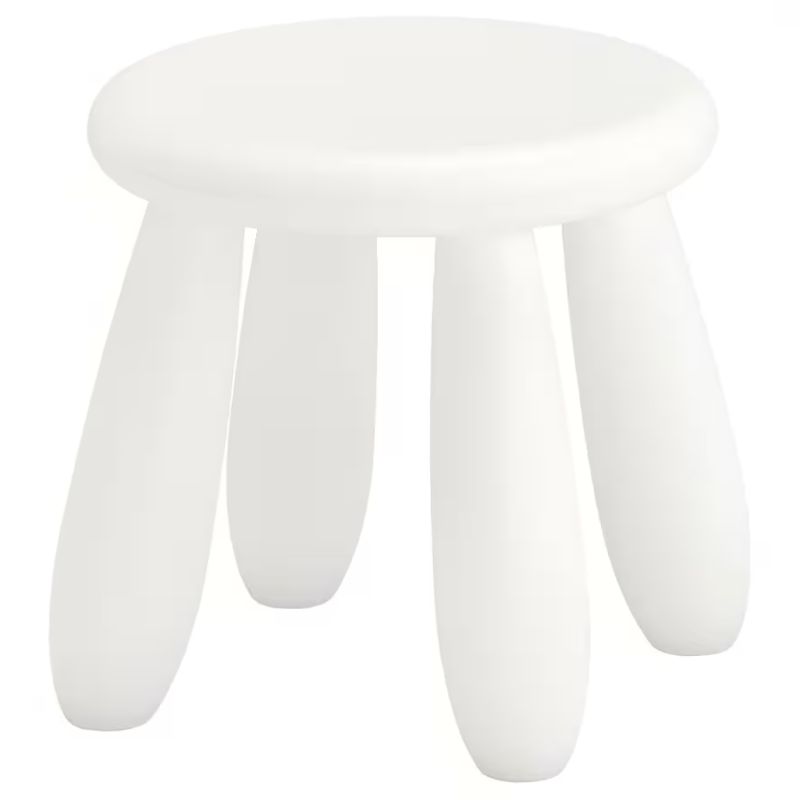 IKEA MAMMUT Children's Stool, White