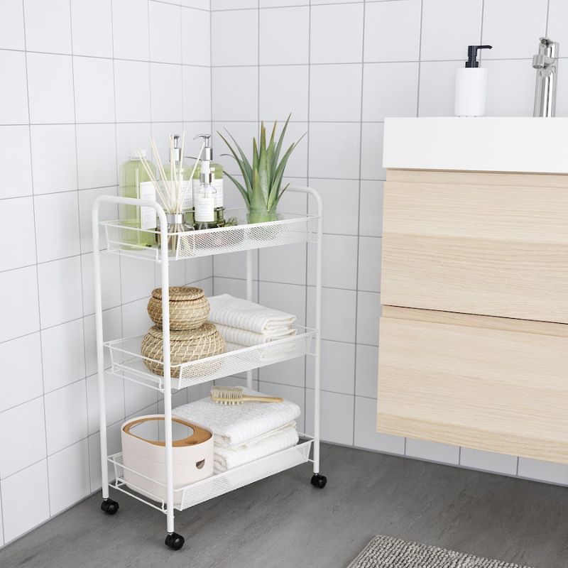 IKEA HORNAVAN Trolley, White