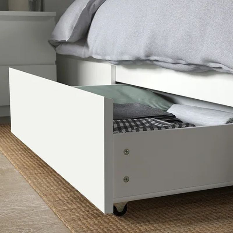 IKEA MALM Bed Storage Box for High Bed Frame White 200 cm