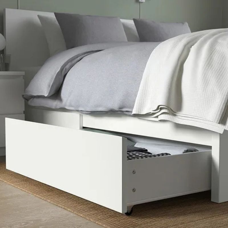 IKEA MALM Bed Storage Box for High Bed Frame White 200 cm