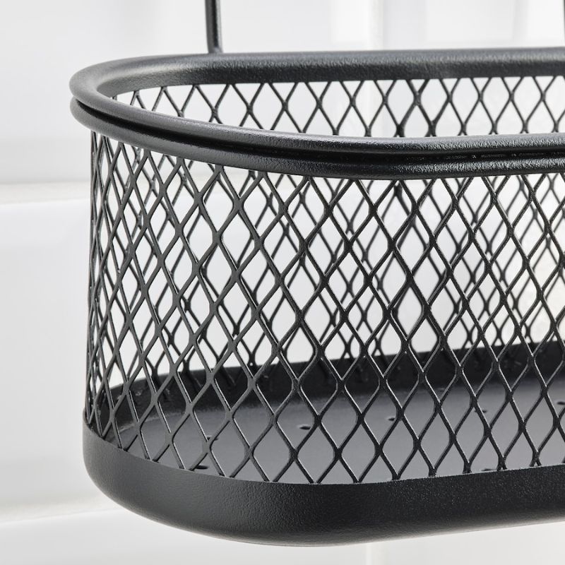 IKEA HULTARP Container Black, Mesh 31X16 cm