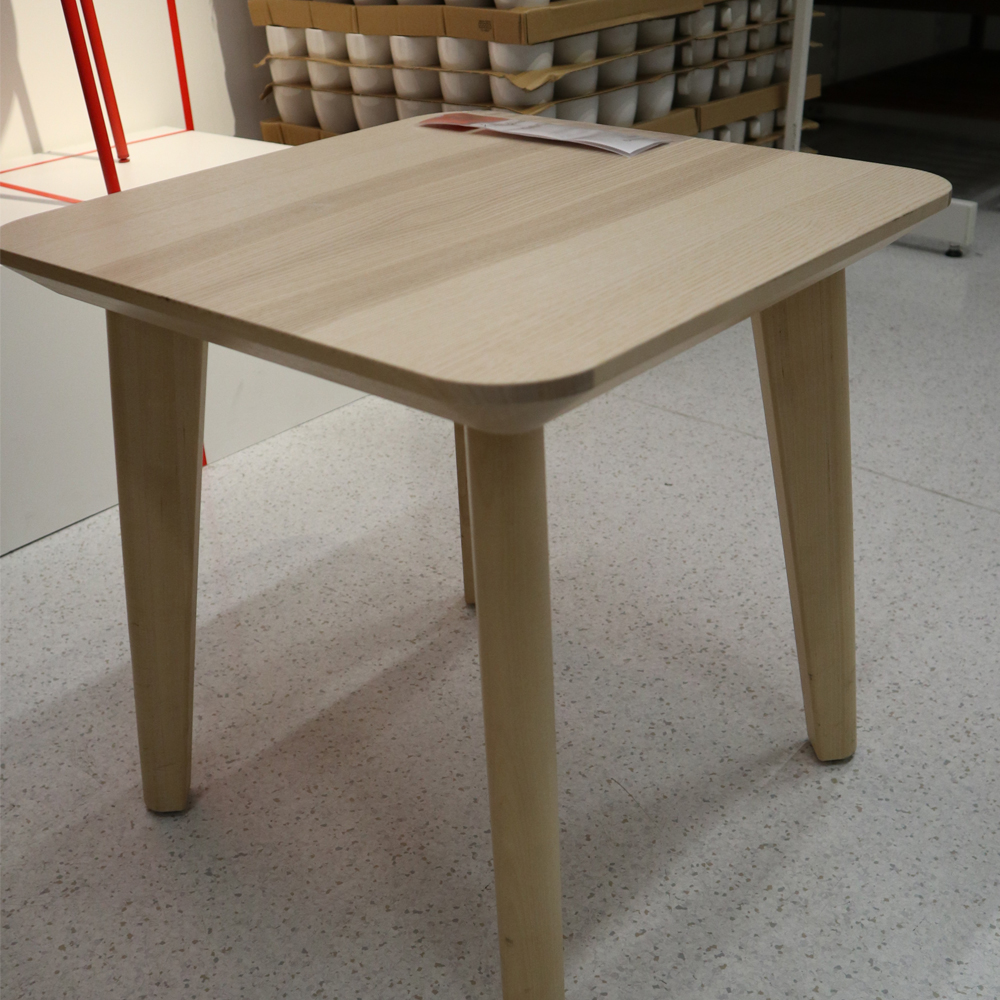 Ikea LISABO Side table, ash veneer 45x45 cm