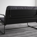 IKEA Hammarn Sofa-Bed, Knisa Dark Grey, Black