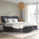 IKEA IDANAS upholstered storage bed Gunnared dark grey 180x200 cm