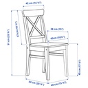 IKEA INGOLF Chair, Antique Stain