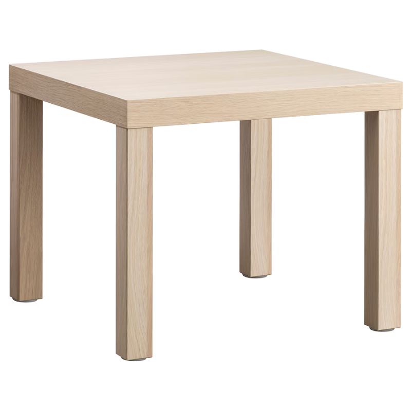 IKEA Lack Side Table White Stained Oak Effect 55X55 cm