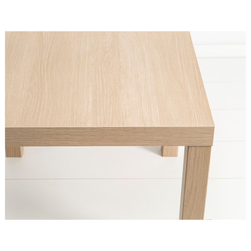 IKEA Lack Side Table White Stained Oak Effect 55X55 cm