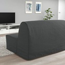 IKEA LYCKSELE Lovas 2-seat Sofa-Bed Vansbro Dark Grey