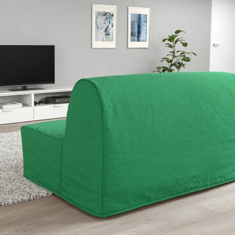 IKEA LYCKSELE Lovas 2-seat Sofa-Bed Vansbro Bright Green