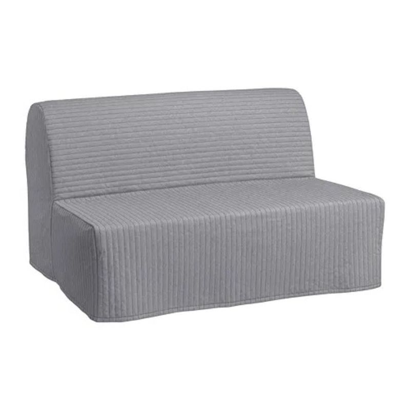 IKEA LYCKSELE HAVET 2-seat Sofa-Bed Knisa Light Grey