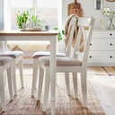 IKEA INGOLF Chair, White-Hallarp Beige