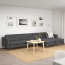 IKEA LANDSKRONA 5 - seat Sofa, with Chaise Longues - 
 Gunnared Dark Grey - Wood