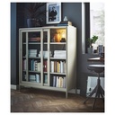 IKEA Idasen Cabinet with Sliding Glass Doors, Beige 120X140 cm