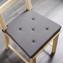 IKEA JUSTINA Chair Pad, Grey, 35-42X40X4.0 cm