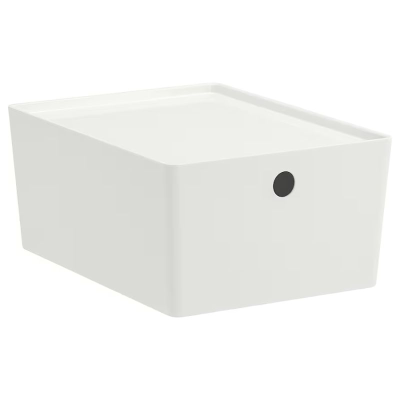 IKEA Kuggis Box with Lid, White, 26X35X15 cm