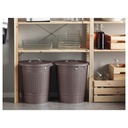 IKEA Knodd Bin with Lid, Grey 40 L