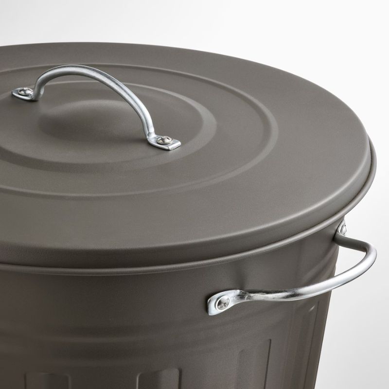 IKEA Knodd Bin with Lid, Grey 40 L